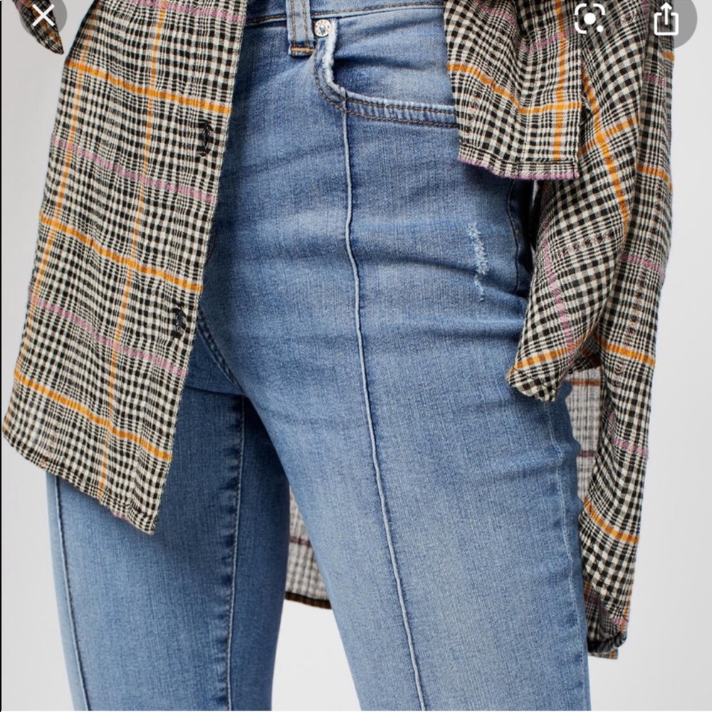 Free People Pintuck Skinny Jeans - Picture 3 of 10
